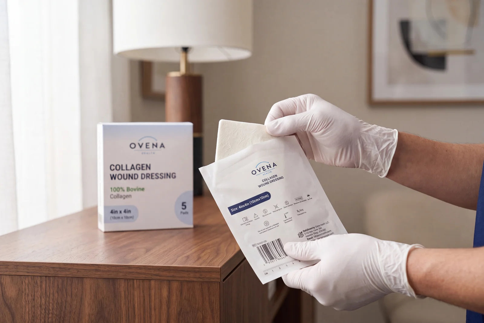 Each pad in its own sterile pouch.