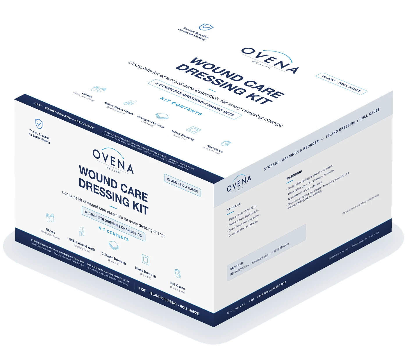 Ovena Wound Care Dressing Kit - 5 complete dressing-change sets