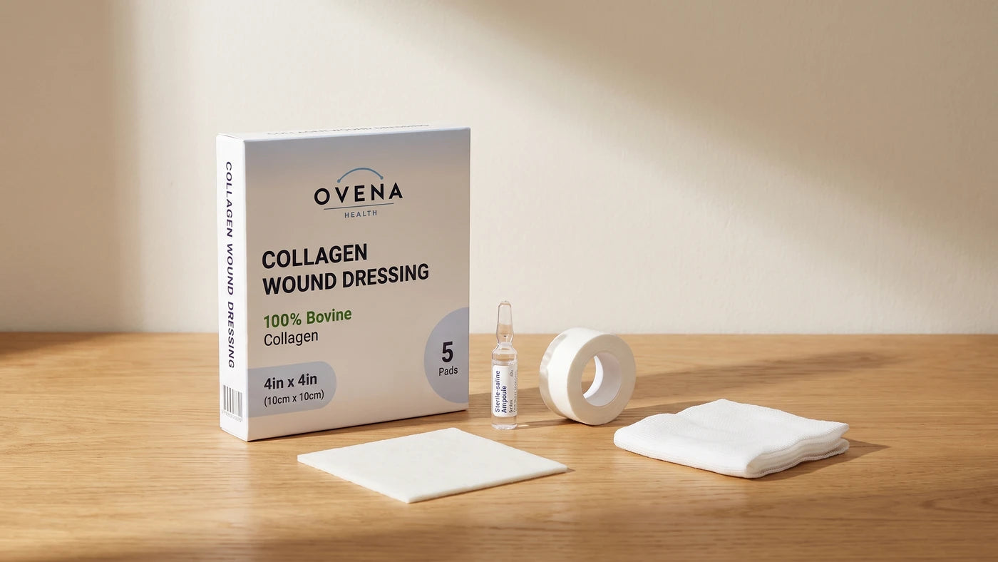 How to apply a collagen dressing, the 6-step protocol