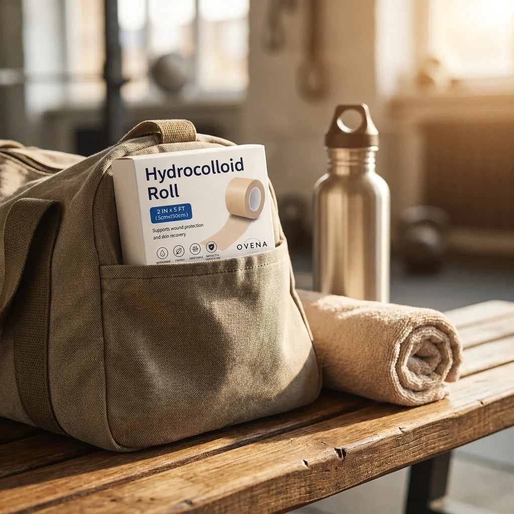 The Hydrocolloid Roll box tucked into a bag pocket.