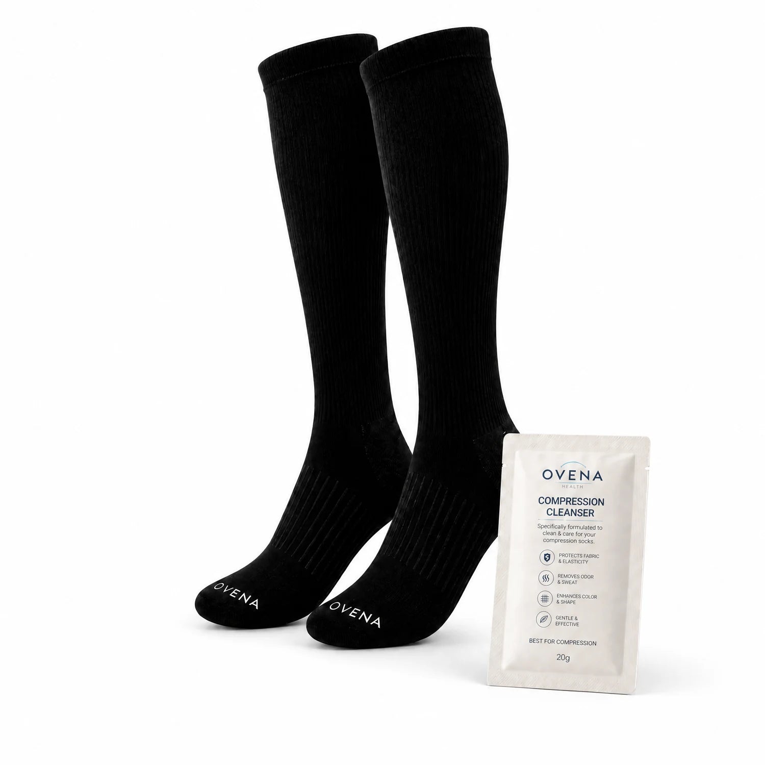 20-30 mmHg Graduated Compression Socks, Knee-High