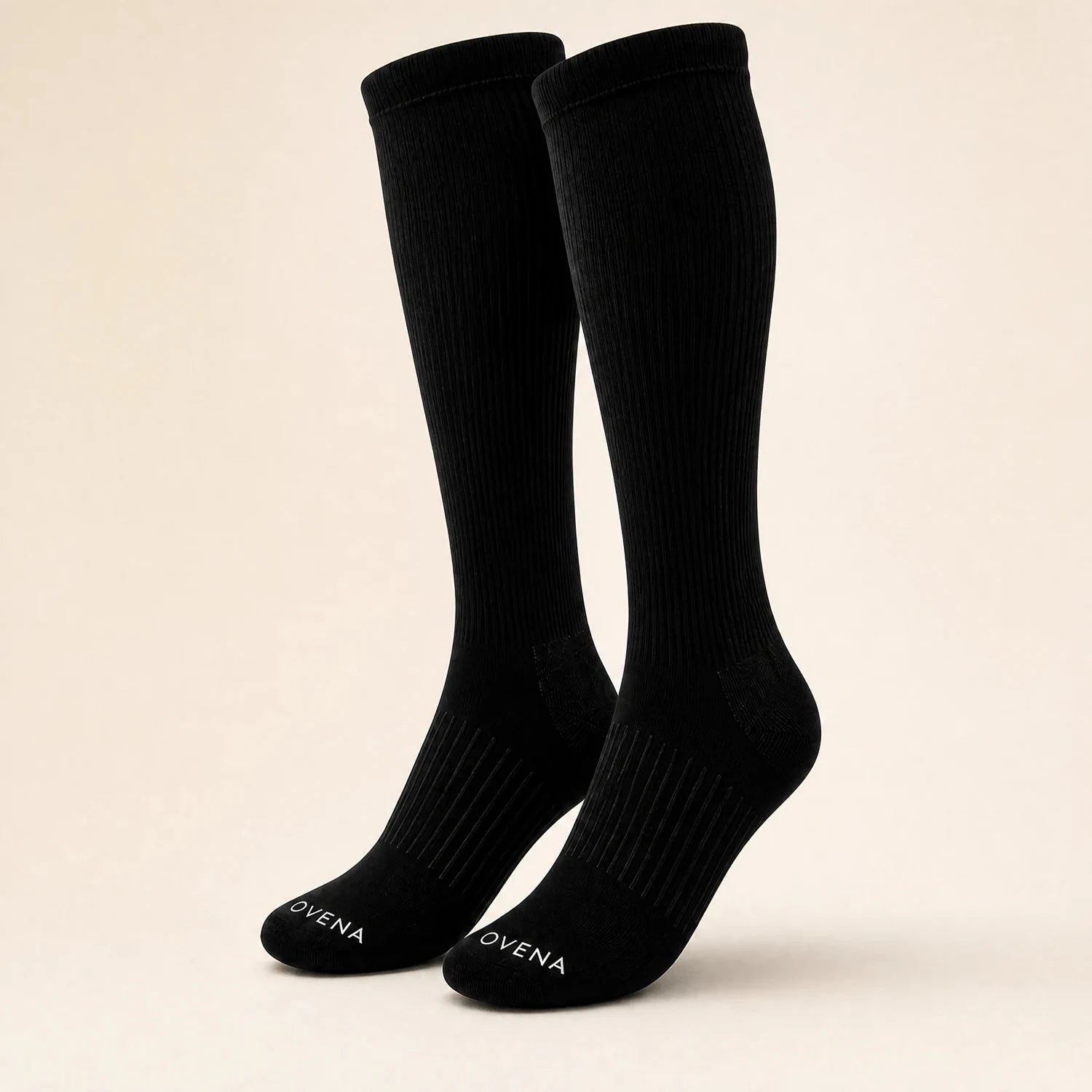 20-30 mmHg Graduated Compression Socks, Knee-High